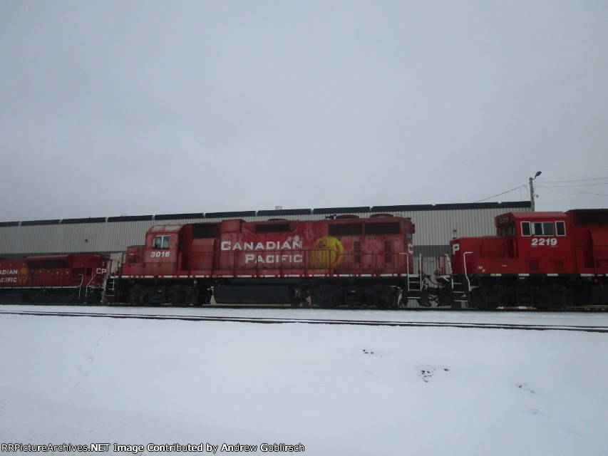 CP 3016 in the Snow